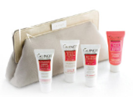 Guinot Beige Vanity Clutch & Self Tanning Kit