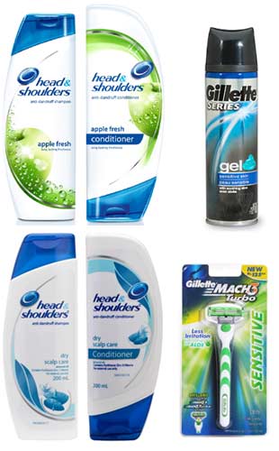 Head & Shoulders & Gillette Packs