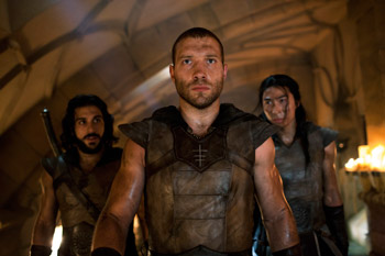 Aden Young and Jai Courtney I, Frankenstein