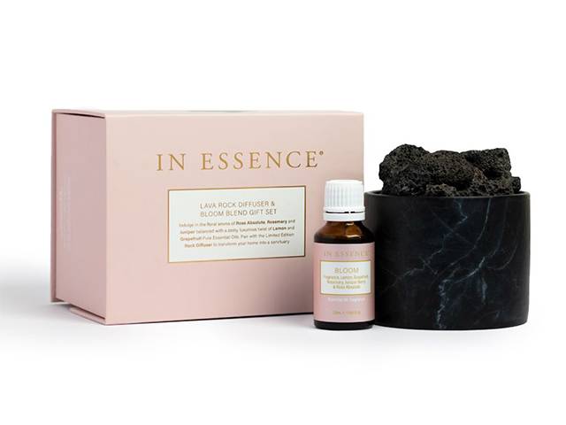 Lava Rock Diffuser & Bloom Blend Gift Set