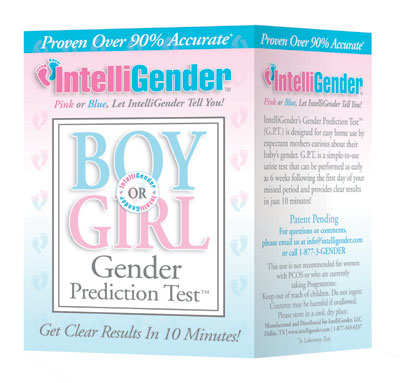 Girl or Boy Find out fast with IntelliGender Kits