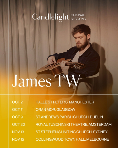 James TW Headlines Candlelight Original Session in Melbourne