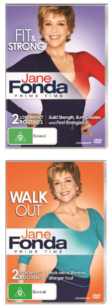 Jane Fonda Prime Time: Fit and Strong & Walk Out DVDs