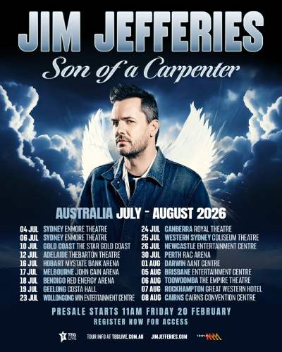 Australian Funnyman Jim Jefferies Announces 'Son Of A Carpenter' Australia Tour