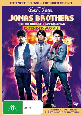 Jonas Brothers 3D Concert Experience Extended Movie dvds