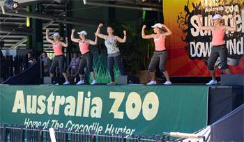 Jungle Girls Perform at Australia Zoo.s Crocoseum