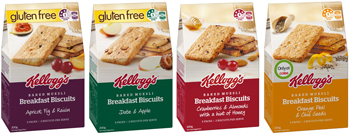 Kellogg's Baked Muesli Breakfast Biscuit Range