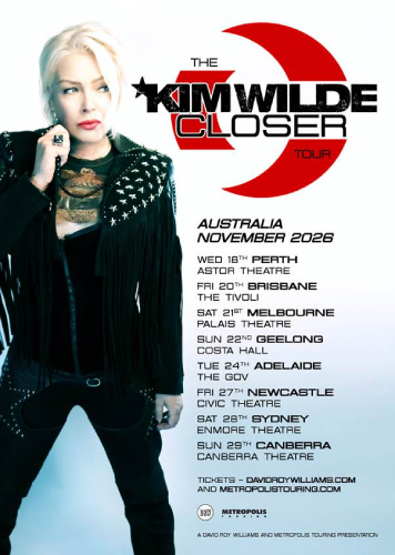 Kim Wilde Announces 'Closer' 2026 Australian Tour