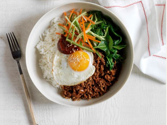 Spicy Beef Mince Rice Bowl (Korean Bibimbap)