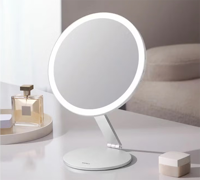 Laifen Glowy Vanity Mirror with 5x Magnifying Mini Mirror