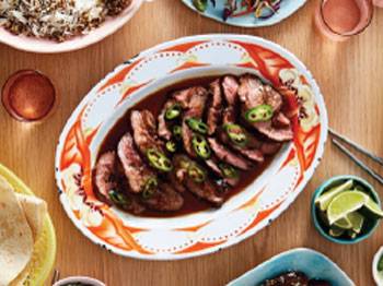 Vietnamese Caramel Lamb Rump with Fluffy Quinoa Rice and Slaw