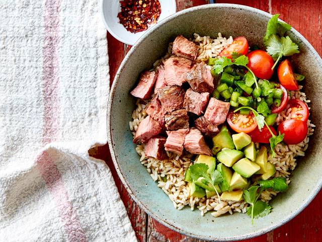 Hawaiian-Style Lamb Poke Bowl