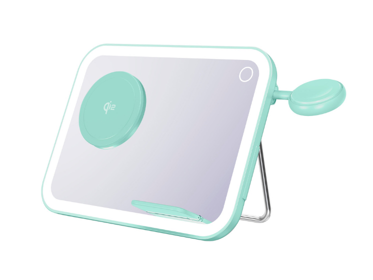 Makeup Mirror 3 in 1 Wireless Charger Qi2