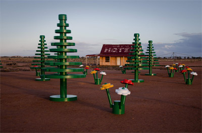 LEGO Forest pops up in the Australian Outback