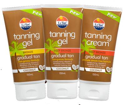 Le Tan Coconut Tanning Gel and Cream