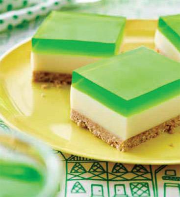 Aeroplane Sweet Treats Lime Jelly Slice