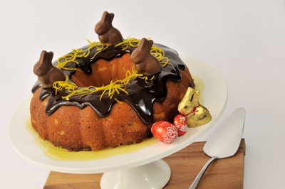 Lindt Orange Semolina Syrup Cake & Lindt Easter Range