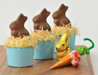 Lindt Easter Carrot Cupcakes