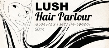 LUSH Hair Parlour at Splendour in the Grass 2014