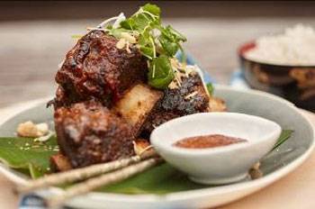 Sticky Beef Ribs with Macadamia Bulgolgi Sauce