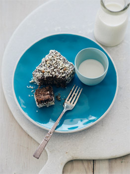 Macadamia Chocolate Lamingtons