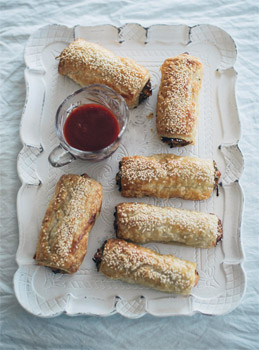 Lamb, Mint and Macadamia Sausage Rolls