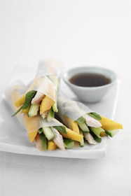 Mango Rice Paper Rolls Recipe