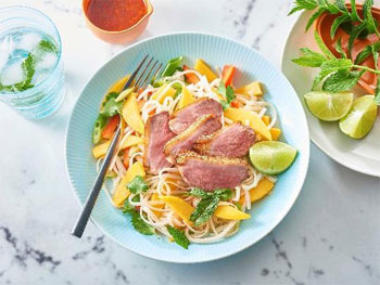 Duck and Mango Noodle Salad
