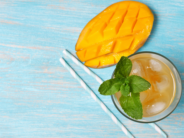 DIY Mango Green Iced Tea