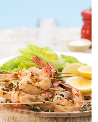 Marinated Prawn Kebabs