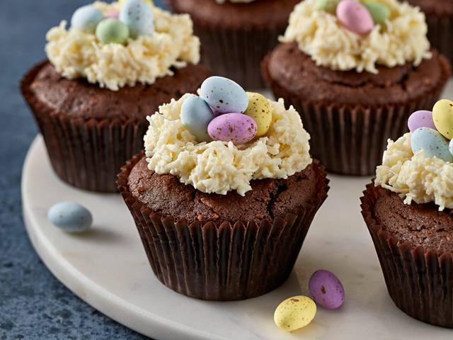 Easter Nest Cupcakes