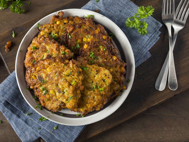 Corn and Zucchini Fritters