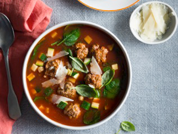 Meatball & Chickpea Soup