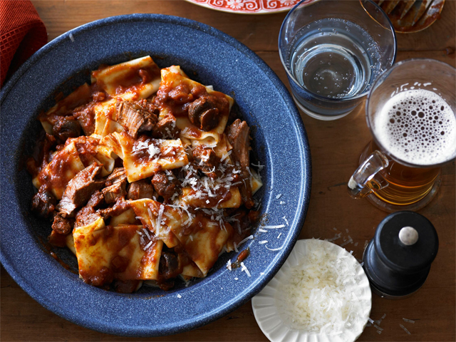 Pappardelle with Mediterranean Lamb Stew