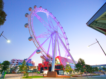 Melbourne Star Observation Wheel Floating Winter Chalets