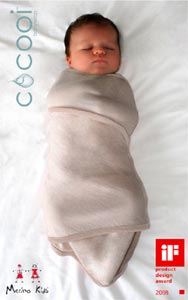 Merino Kids Cocooi Babywrap, Go Go Bag & Hoodie