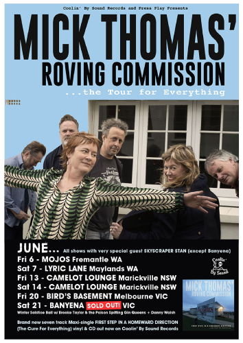 Mick Thomas Announces Pre-Sell of New Roving Commission EP 'First Step in a Homeward Direction…'