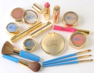 Minerelle Foundation Powder, Brush, Lip Gloss & Eye Colours