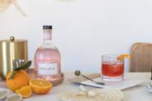 Sip on a rose gin cocktail