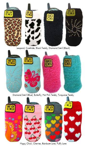 Mocks Winter socks for your mobile, camera, iPod or PDA