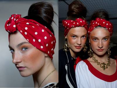 Moschino Hair Look Spring Summer 2011