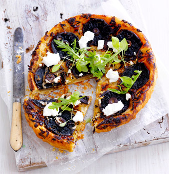 Upside Down Mushroom Tart