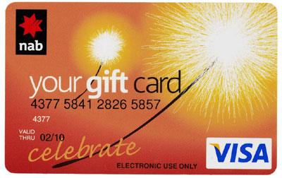 NAB Visa Gift Vouchers