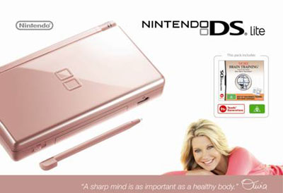 Olivia Newton-John limited edition Metallic Rose Nintendo DS