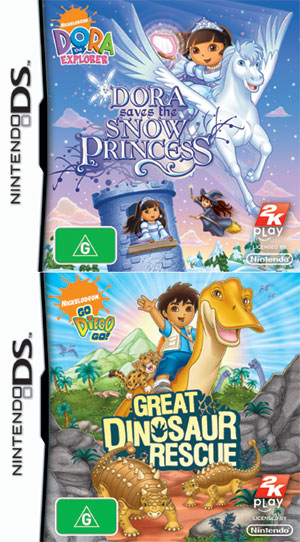 Win Dora & Deigo Games on Nintendo DS