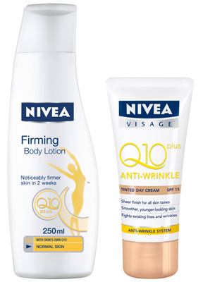 Nivea Visage Anti-Wrinkle Q10PLUS Tinted Day Cream & Firming Body Lotion