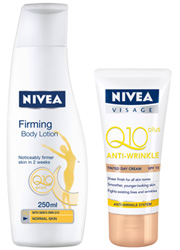 Nivea Visage Anti-Wrinkle Q10PLUS Tinted Day Cream & Firming Body Lotion