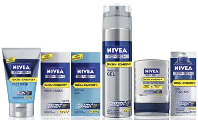 Nivea For Men Skin Energy Range