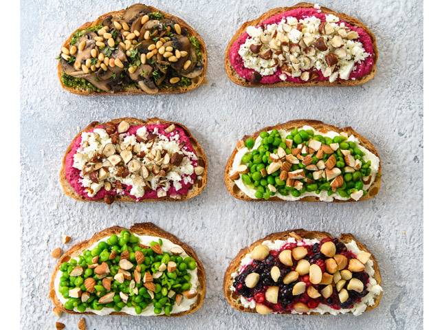 Nutty Toast Toppers 4-Ways