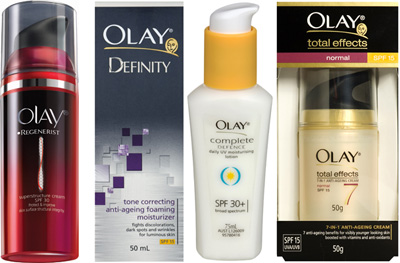 Olay's UV Lineup